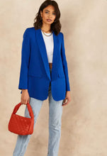Load image into Gallery viewer, OVERSIZED BLAZER IN SAX BLUE
