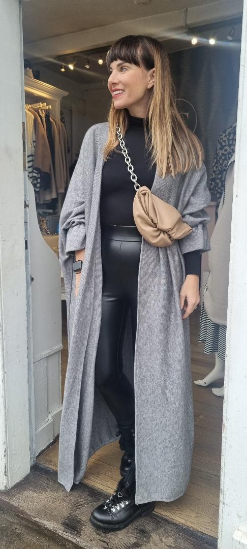 Grey maxi cardigan